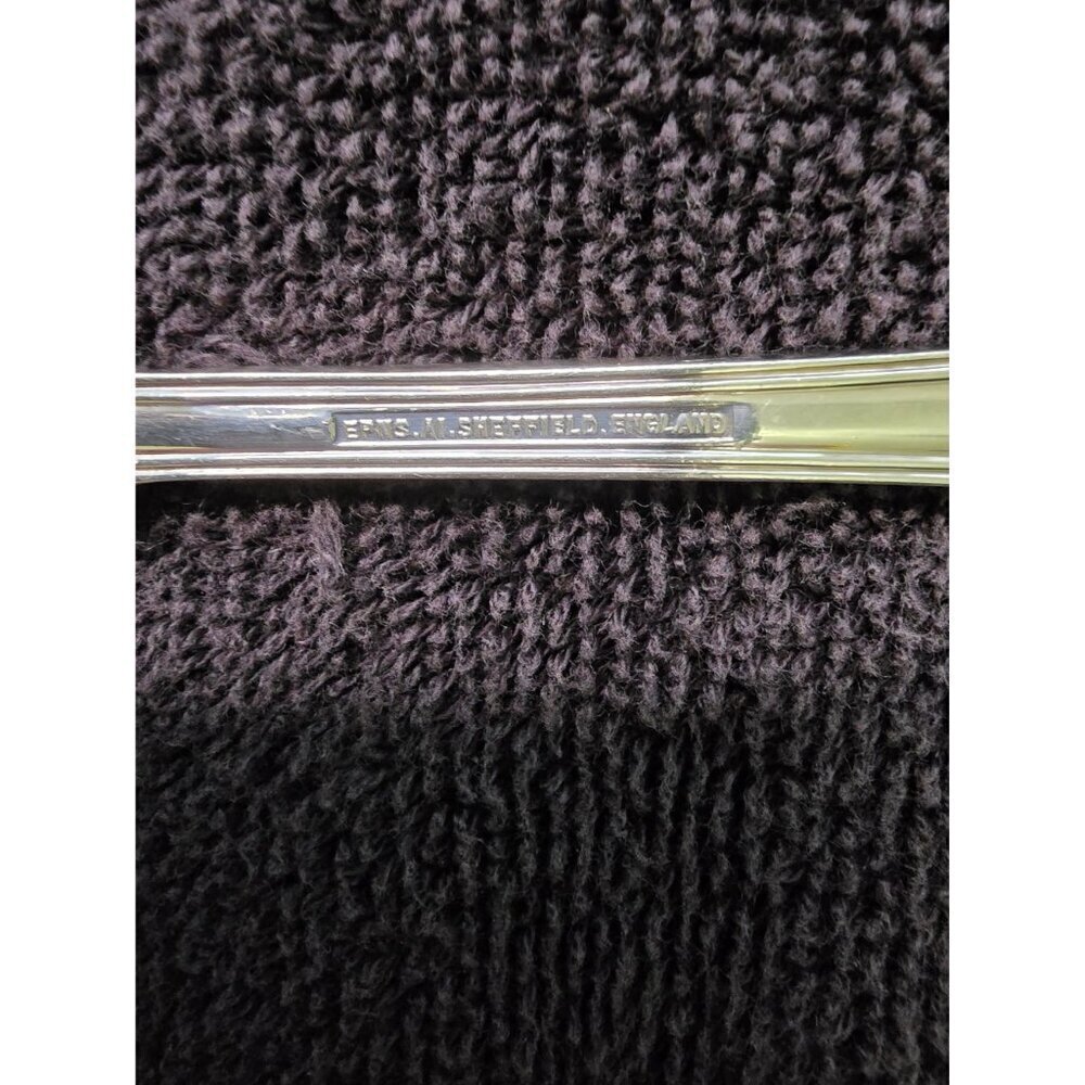 EPNS AL Sheffield England Set of Kings Berry Spoons Gold & Silver plated 9" - Picture 6 of 7